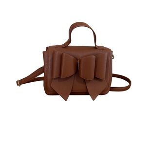 Brown Bow Handbag